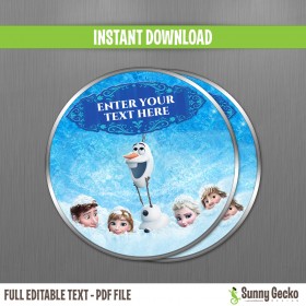 Frozen Birthday 5 inches Centerpieces